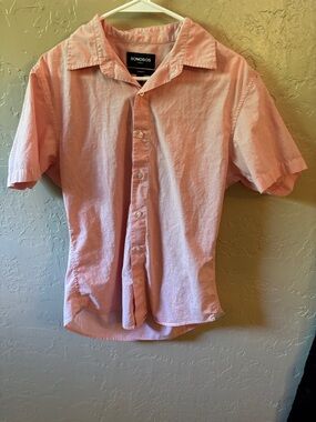 Bonobos Light Pink Short-Sleeve Button-Up Shirt